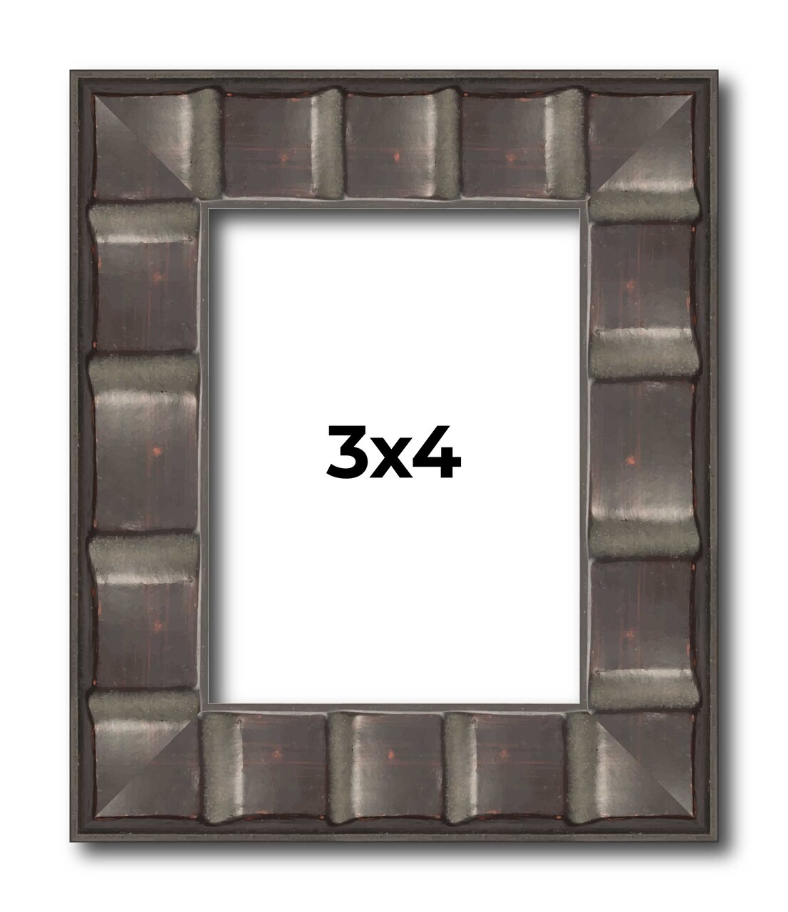 Photo Size Deco Black Picture Frame - UV Acrylic, Foam Board Backing, Hanging Hardware